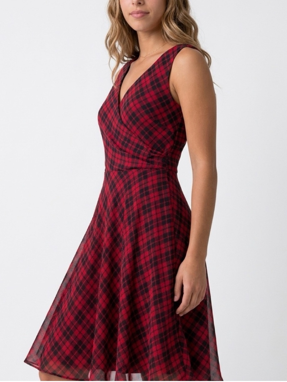 New! Lauren Ralph Lauren SZ 8, faux wrap neck dress.